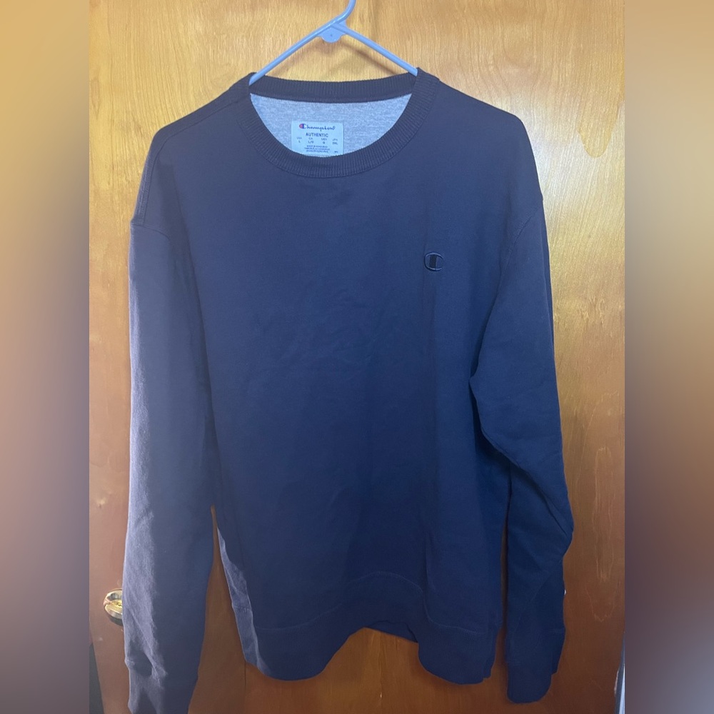 1 Champion Dark Blue Crewneck Sweatshirts